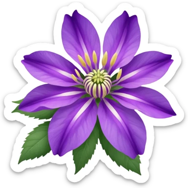 Horsemint flower sticker