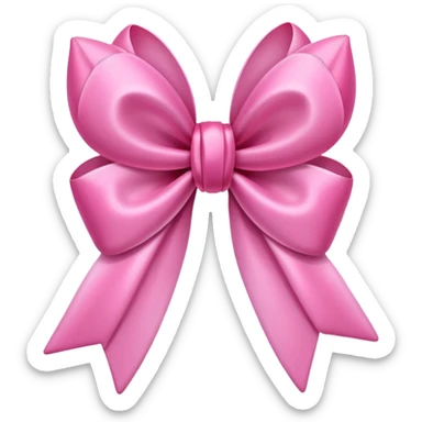 Pink tulips with a bow sticker