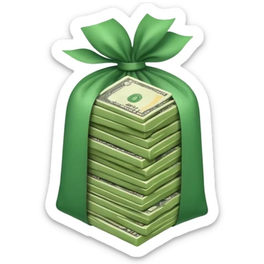 a bundle of money sticker