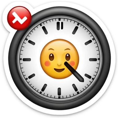 checkmark fading into an hour class emoji sticker