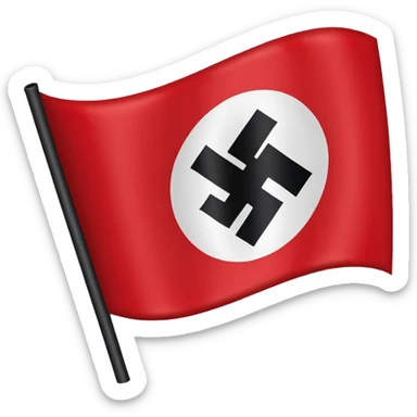 Nazi flag sticker