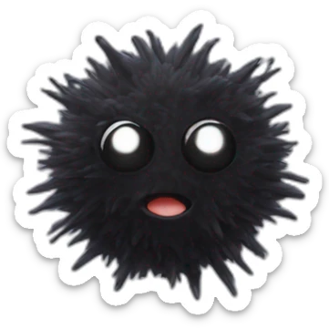 Soot sprite sticker