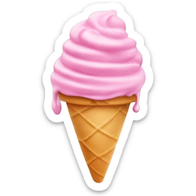 Gelato in pink sticker