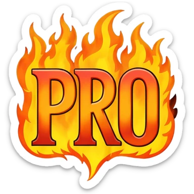 Can you make a banner that says PYRO in gothic letters, the letters should also be on fire  sticker