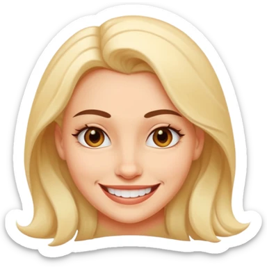 	facial Upselling scam women fake sympathetic smile, predatory grin, saccharine smile, smirk sticker