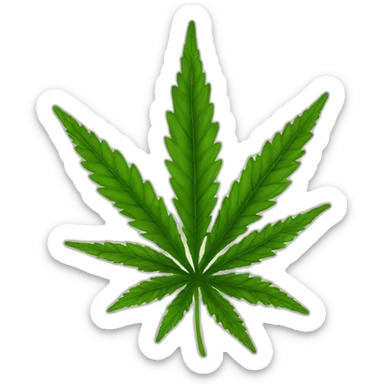 ganja strain sticker
