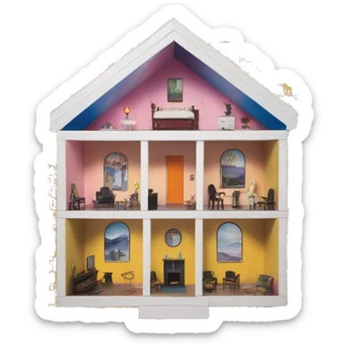 Laurie simmons kaleidoscope house sticker