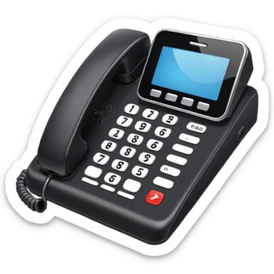 Corporate Black office phone sticker