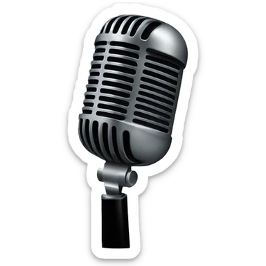 mic crossed out (x) sticker