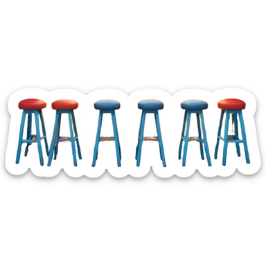 A 3D cartoon bar interior with a counter, glowing shelves of colorful bottles, tall stools, and hanging lights, warm ambient lighting, realistic reflections, Memoji-style.Frame sticker