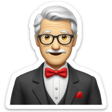 a-gray-haired-skullet-grandpa-wearning-dinner-jacket-with-red-bow-tie sticker