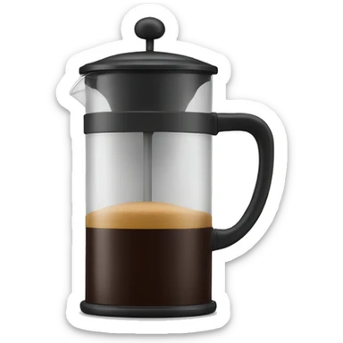 Italian cafetière sticker