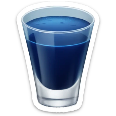 dark blue drink sticker