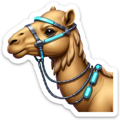 cyberpunk camel sticker