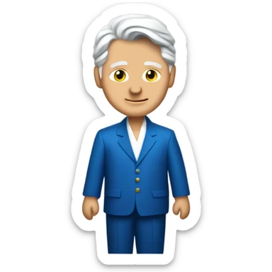 Bill Clinton wearing a blue dress sticker
