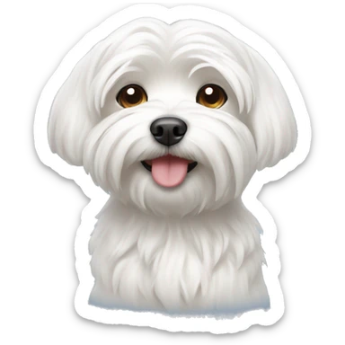 Maltese dog sticker