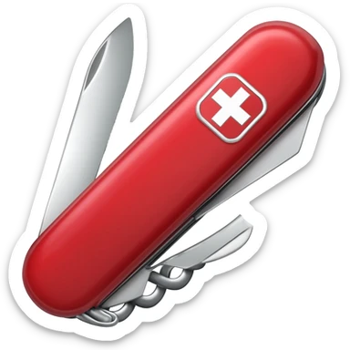 Swiss army knife sticker