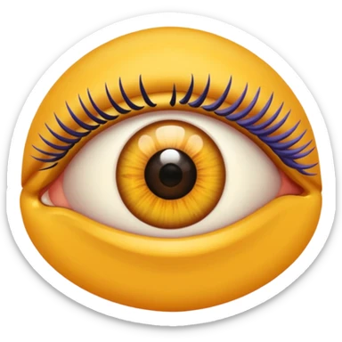 quiero un ojo así con pestañas abierto como el ojo del allbum de fuerza regida sticker