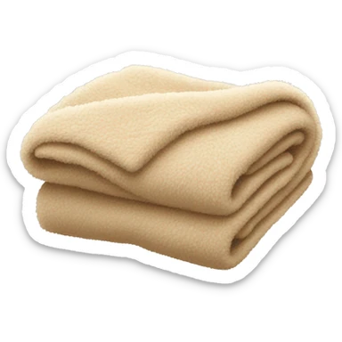 beige fuzzy blanket sticker