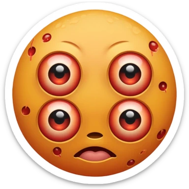 covered in eyeballs\ sticker