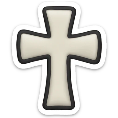 Cross sticker