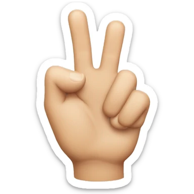 a thumb that’s turned over in the middle sticker