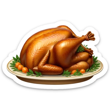 Christmas turkey sticker
