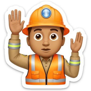 Taz directing traffic sticker