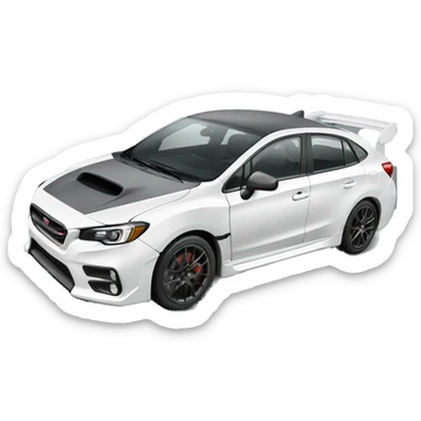 2018 white sti sticker