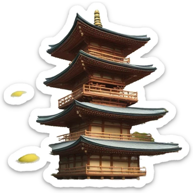 Japanese 5-story pagoda sticker