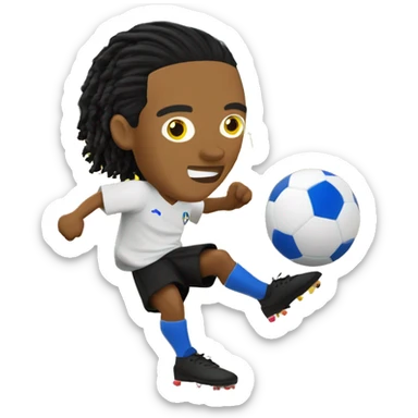 Ronaldinho gaucho jogando footvolley sticker
