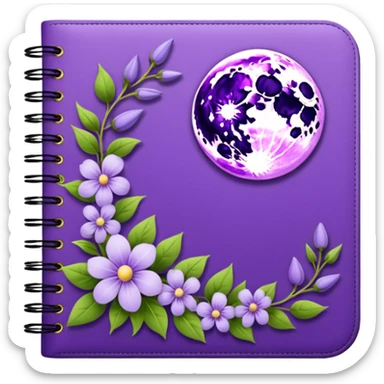 lilac moon planner sticker