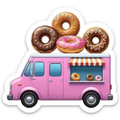 amazing donut truck sticker