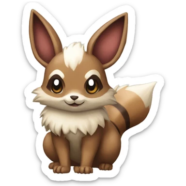Furret Eevee Zigzagoon sticker