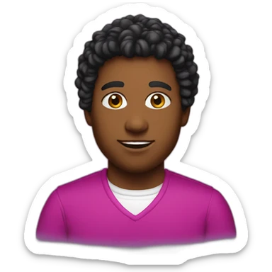 magenta fraternity sticker