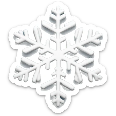snowflake sticker