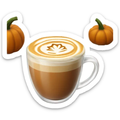 Pumpkin chai latte sticker