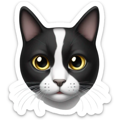 tuxedo cat sticker