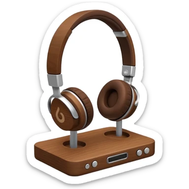 headphones holder/stand sticker