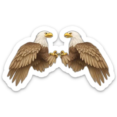 two-headed eagle sticker
