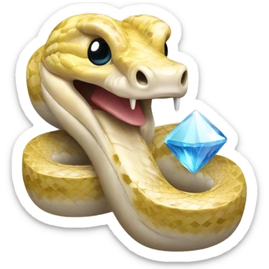 Python with a crystal sticker