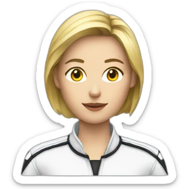 f1 female driver only till shoulders sticker