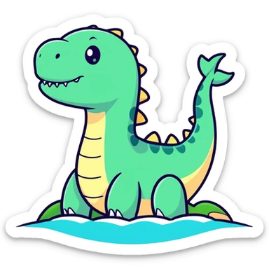 Sea dinosaur  sticker