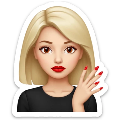 Make a combo of 🤨💅👄 sticker