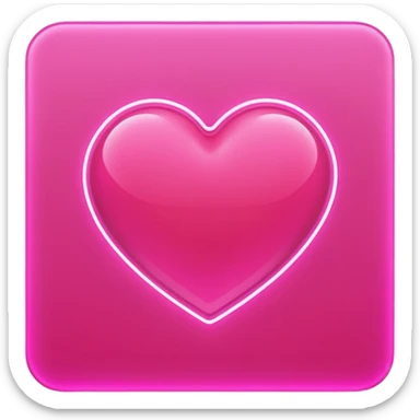 love heart neon cyberpunk sticker