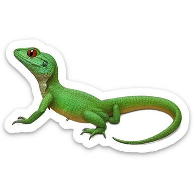 Common Puerto Rican ameiva ground lizard sticker