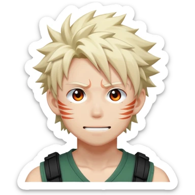 Bakugo anime character sticker