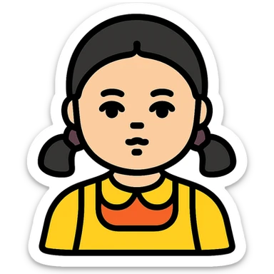 Yongyi doll from Squid Game sticker