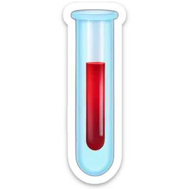 blood test tube sticker