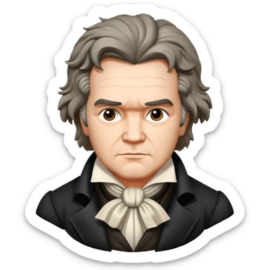beethoven sticker